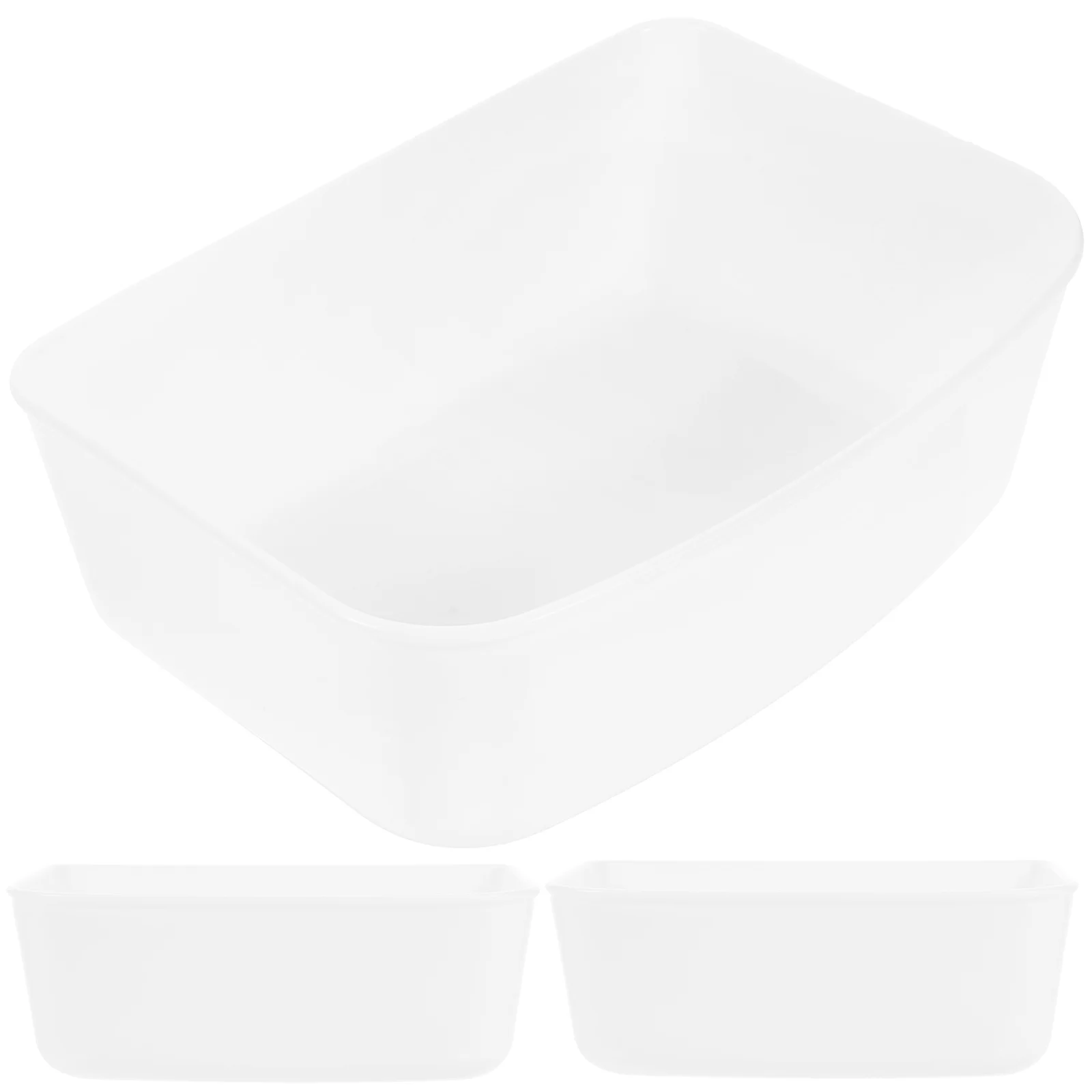 

3 Pcs Bird Cage Food Bowl Feeder Pet Sturdy Bowls Plastic Water Feeders Parrot Organizer Cages