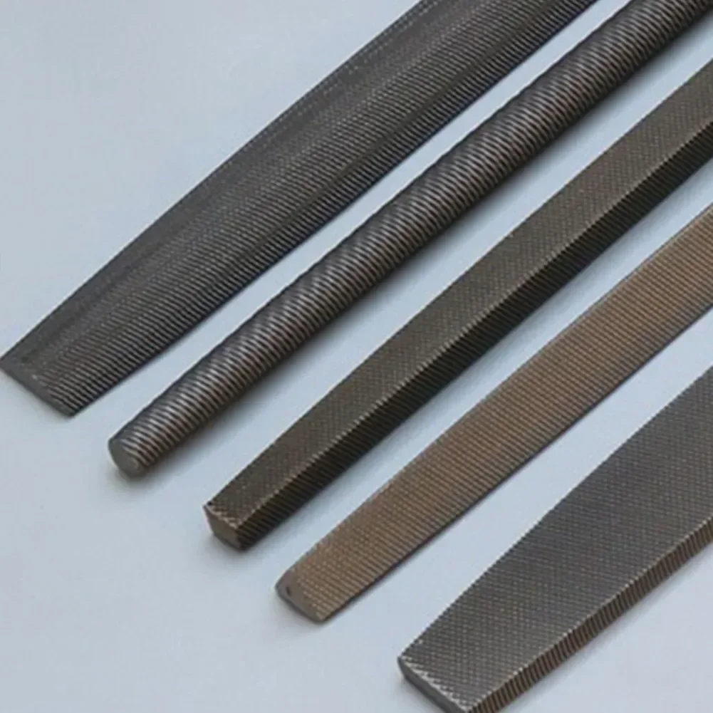 Industrial Steel Triangular Flat and Square File Set Without Handle