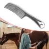 Horse Grooming Comb Removing Tangles and Knots Metal Pulling Comb Curry Comb for 4