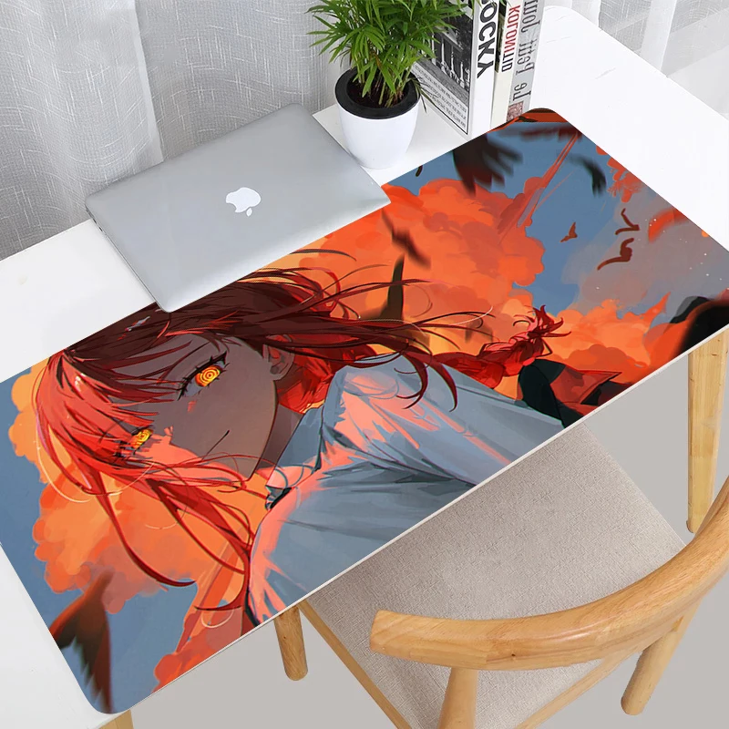 

Chainsaw Man Makima Anime Mouse Pad Office PC Kawaii Girl Gamer Keyboard Mousepad Laptop Gaming Accessories Desk Mat XXL Carpet