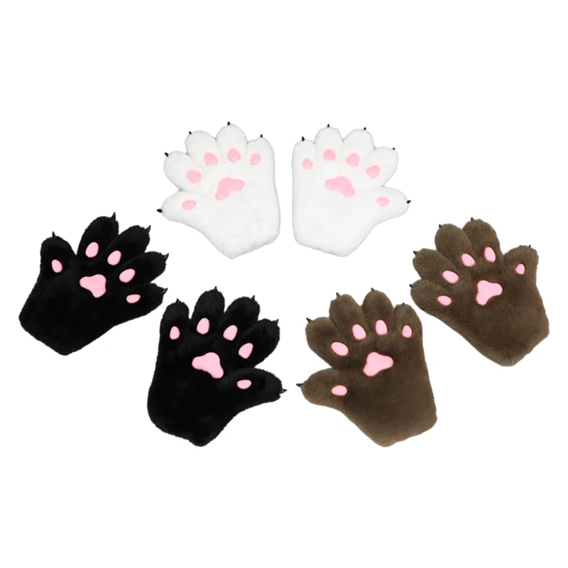 

Warm Animes Costume Cats Paw Gloves Roleplay Paw Hand Gloves Theme Party RolePlaying Handwear Winter Hand Warmer