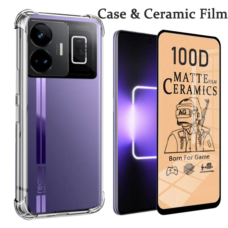 Matte Film Gt Neo 5 Custodia Per Realme Gt Neo 5 Film Ceramico Gtneo5 Antiurto Cover Realmegtneo5 Anti-Graffio Case Neo 5 Vetro Morbido Realme-Gt-Neo-