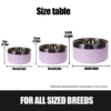 1PC Round Thickened Stainless Steel Dog Bowl, Stylish Solid Color, Non-slip Cat And Dog Pet Bowl, Suitable For Indoor And Outdoo 5