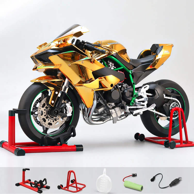 新品　1/6　カワサキ　H2R　バイク完成品　アクションフィギュア Amazon.co.jp: ミニバイク玩具 1:6 カワサキ Ninja H2R 合金メタルダイ
