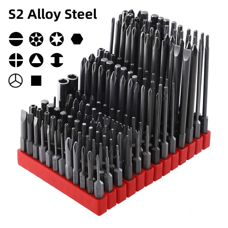 12PCS-50mm-Security-Tamper-Proof-Magnetic-Screwdriver-Set-Drill-Bit ...