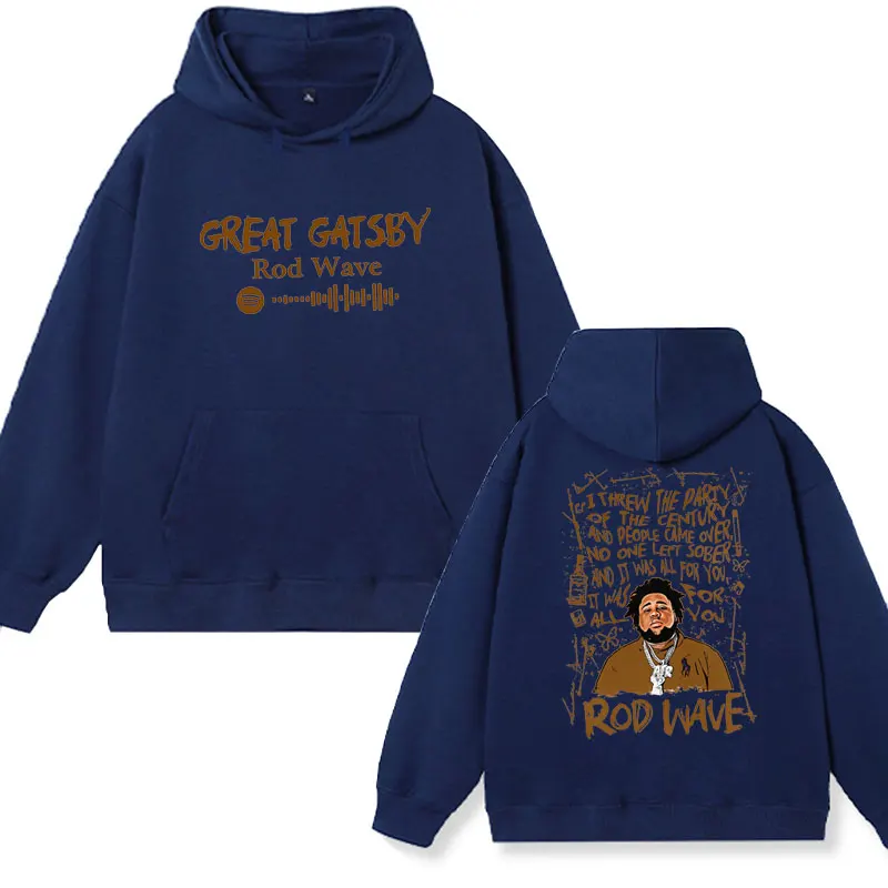 Rapper Rod Wave Nostalgia Tour Concert Retro Hoodie Male Winter Aesthetic Sweatshirts Men Women Fashion Oversized Pullover Hoody