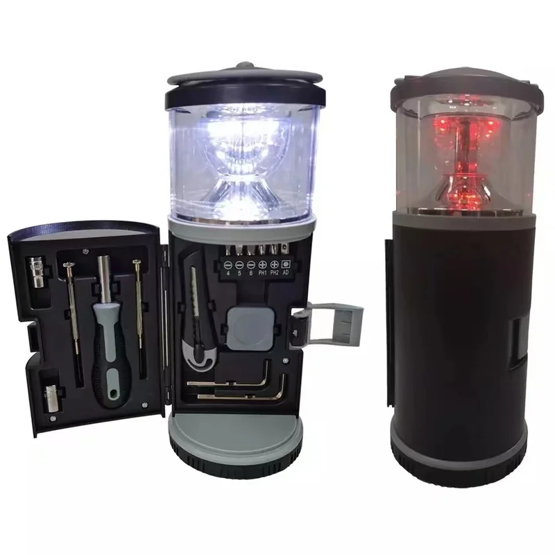 

Portable Camping Tent Light Emergency LED Lamp Lantern with Drill Bit&Tape Measure&Utility Knife&Allen Wrench&Screwdriver