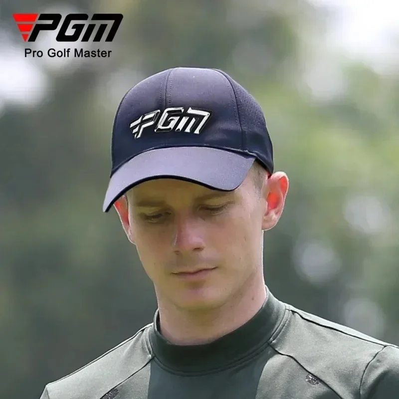 PGM Men's Golf Caps Sun Protection Shade Breathable Male Casual Cap Brim Length 7.3cm Moisture Wicking Sun Hat MZ042