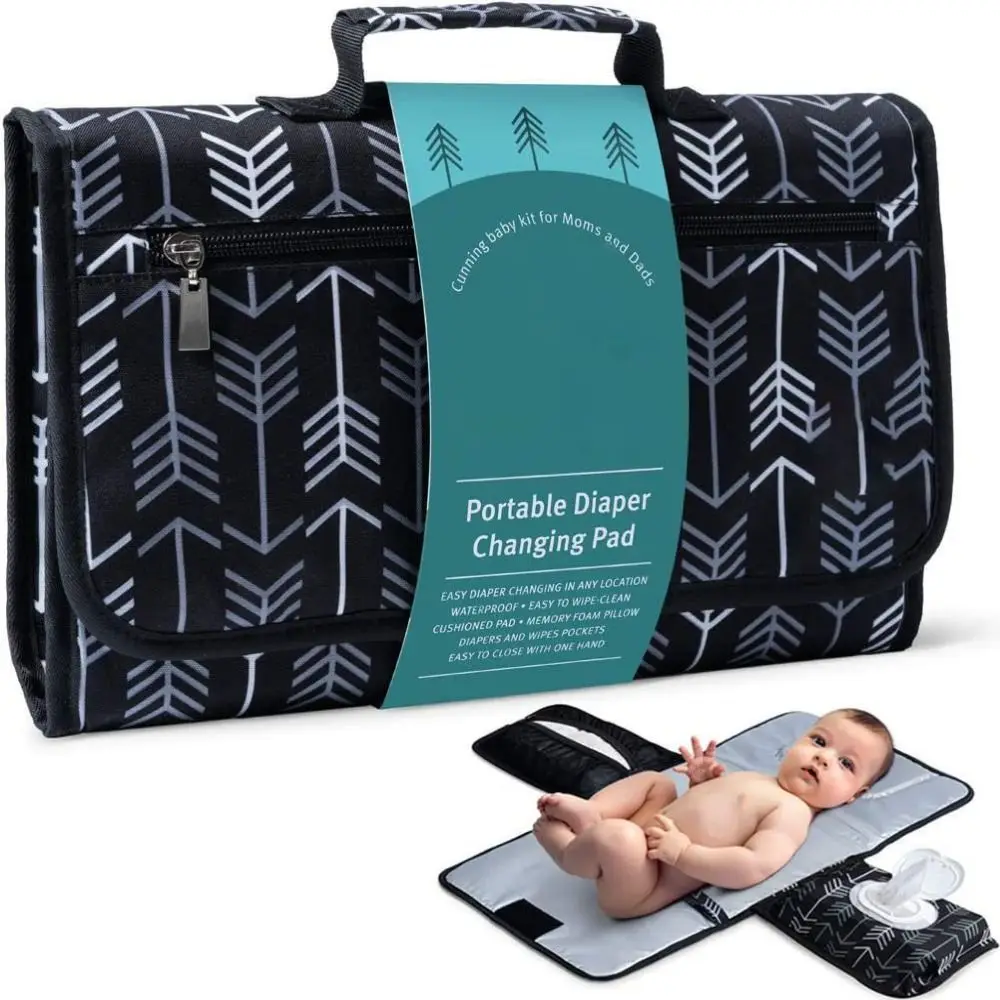 Baby Diaper Bag Changing Mat Portable Foldable Washable Compact Travel Nappy Organizer Waterproof Floor Outdoor Newborn Play Mat