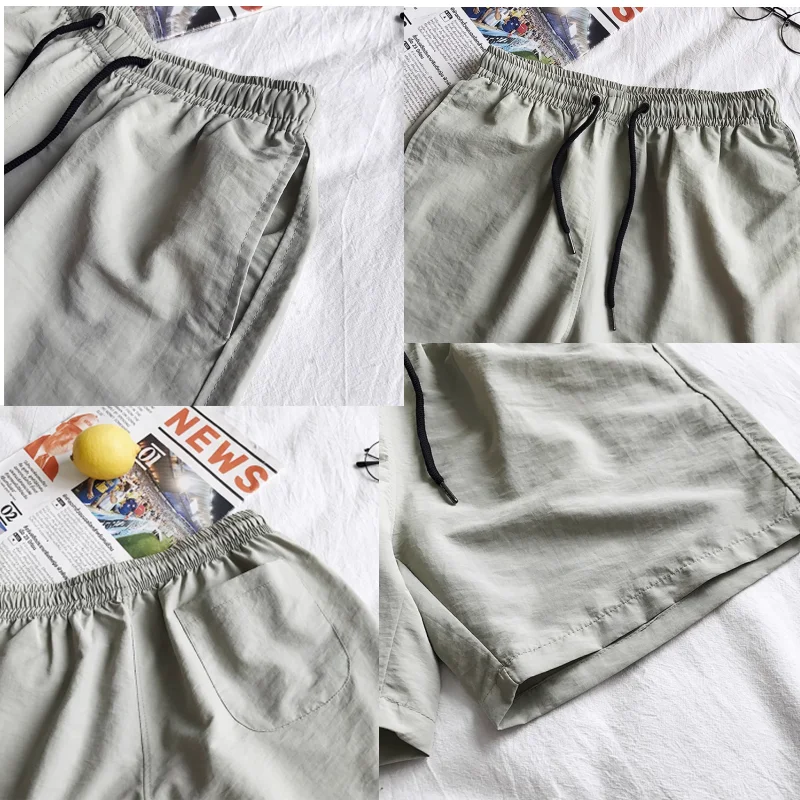 Summer Men Swim Shorts Trunks Beach Board Shorts Waterproof Men Running Sports Casual Short Pants Beach Fitness Pants Swim Trunks