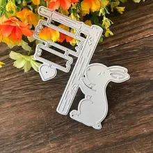 

Metal Cutting Dies Cut Mold Animal Rabbit Decoration Knife Mould Punch Gift Stencils Blade Easter Paper Craft Scrapbook W3i9