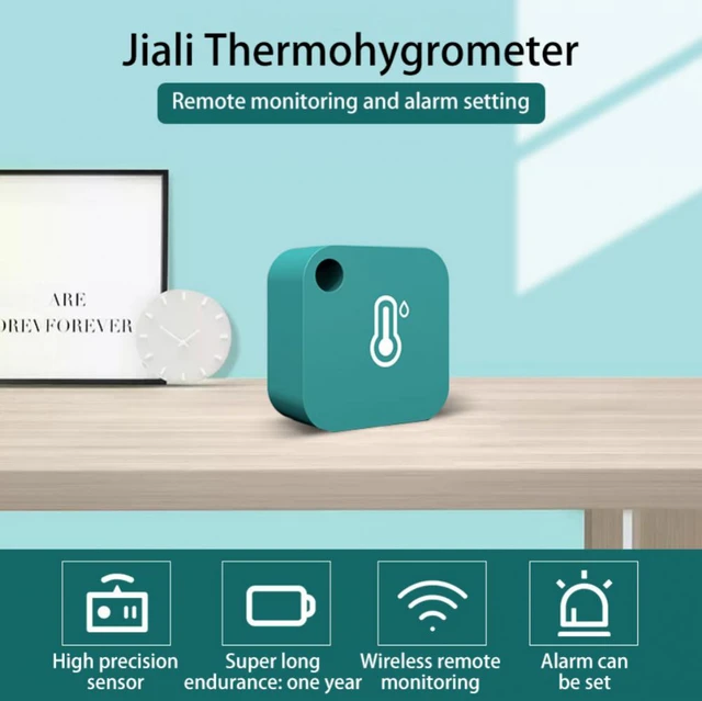 Temperature monitoring with a Bluetooth-enabled sensor. Patients put