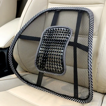 Car Seat Chair Back Cushion Mesh Lumbar Back Brace Car Seat Chair Cushion Massage Back Cushion Pad Support Home Office 1