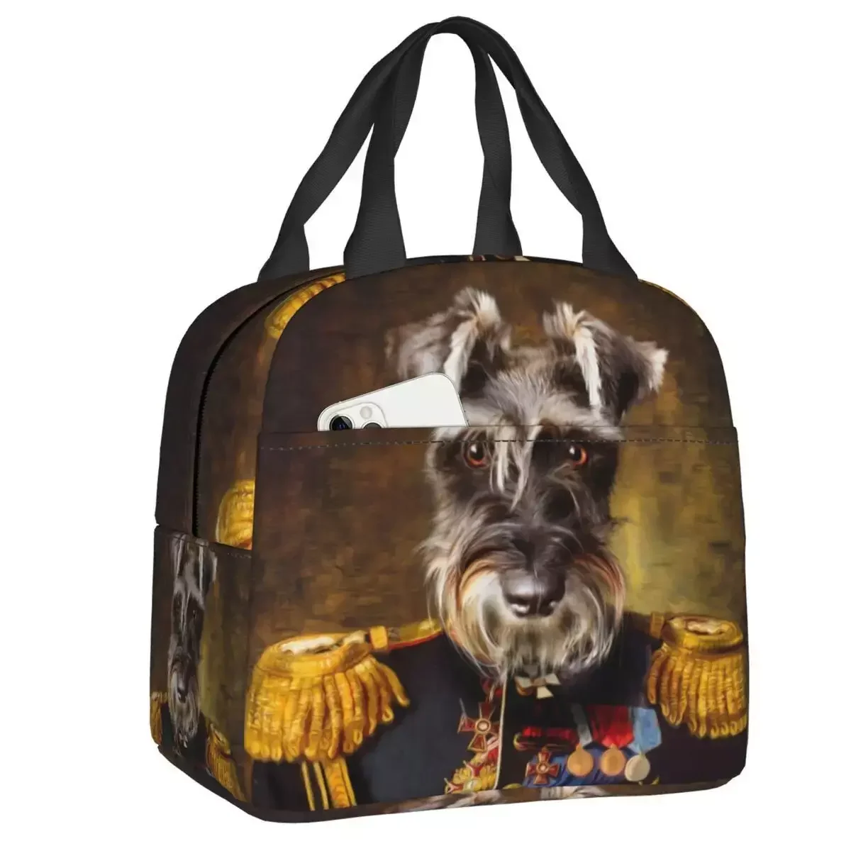 

Миниатюрные термоизолированные сумки для ланча с изображением собаки шнауцера, 2023