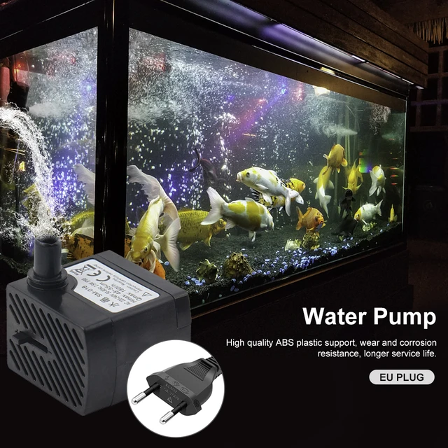 Pompe Submersible Ultra silencieuse pour Aquarium 3W/4W/5W/6W, filtre de  fontaine à eau 220V-240V 50HZ, prise ue - AliExpress