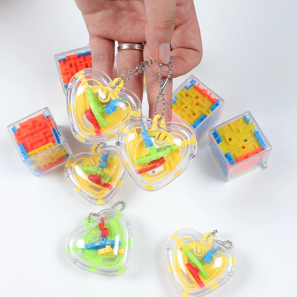 10Pcs Maze Puzzle Intelligence Toy Kids Birthday Party Favors Gift Bag Souvenir Baby Shower Rewards Giveaway Pinata Fillers