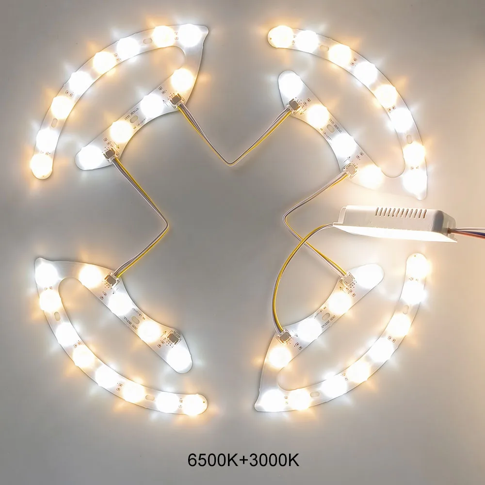 Led Module Lights Horseshoe plate three colors Led Lamp 220V Ceiling Lights Round Board Indoor For Room Ceiling Lamp Replacement led light led modules led module led ceiling lamp