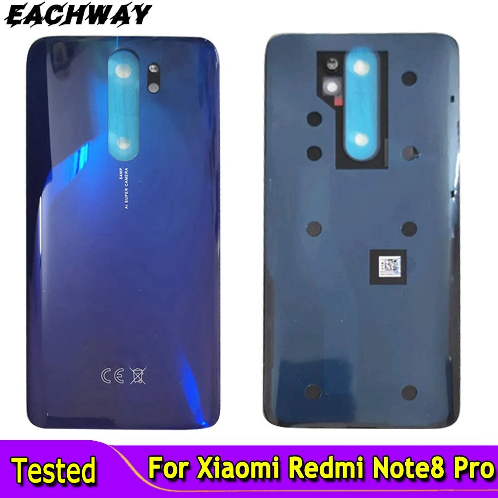 

High Quality For Xiaomi Redmi Note8 Pro Battery Cover Back Housing Case Note 8 Pro Battery Back Cover Housing Case With CE +Logo