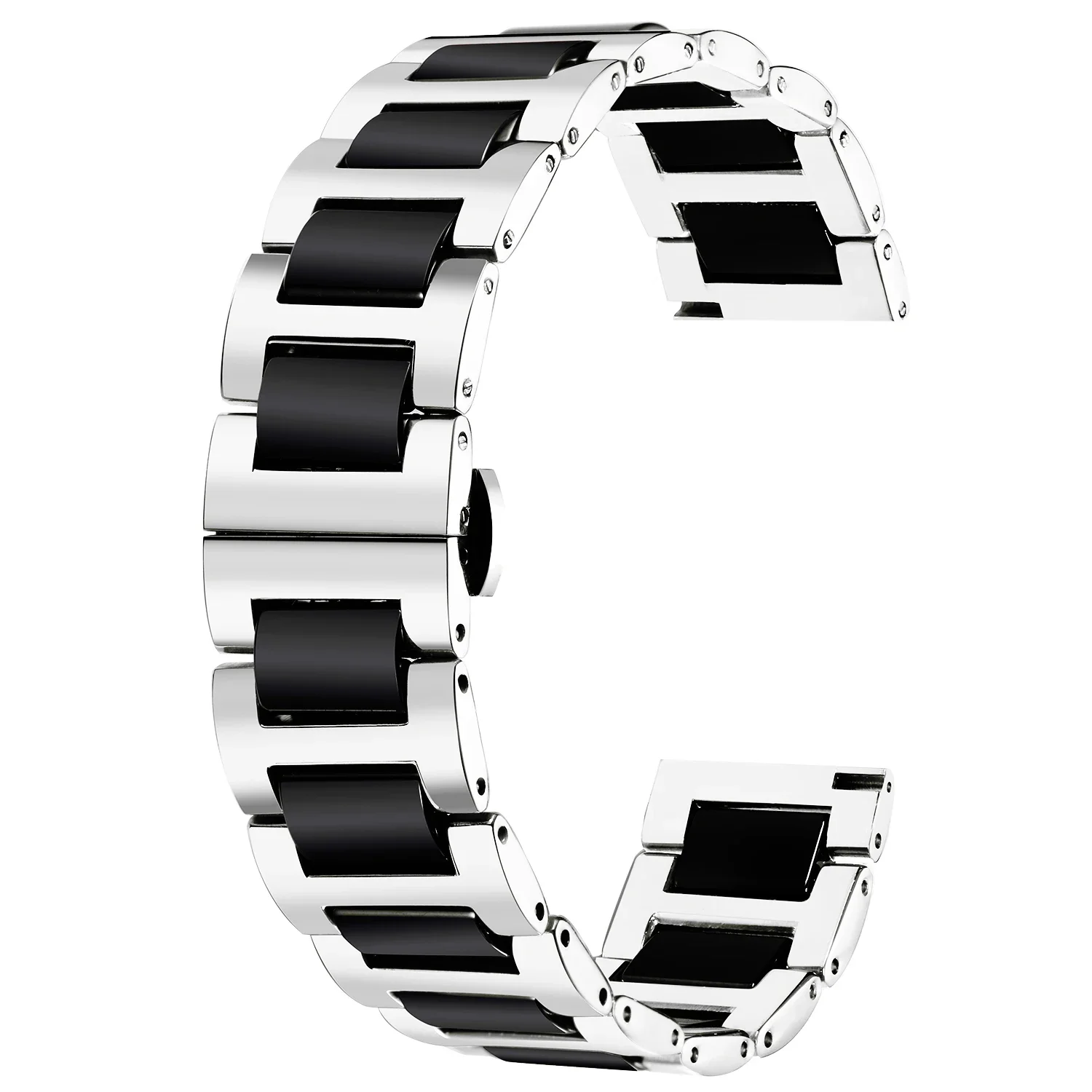 22mm 20mm Ceramic for Samsung Galaxy Watch 4/5/6/5 Pro Huawei Watch 4 GT4 Metal Watchabnd Bracelet for Amazfit GTR/Stratos/GTS