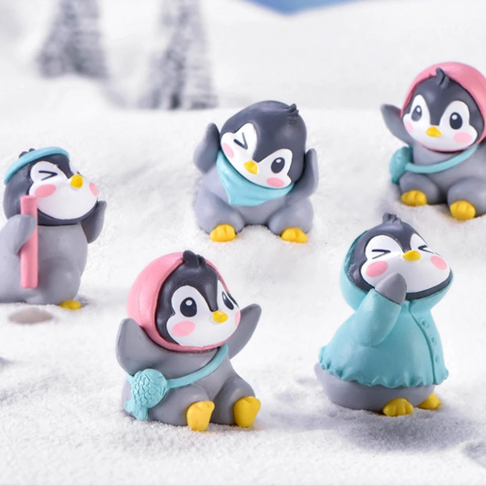 

Cute Animal Little Penguin Figure Crafts Decoration Crafts Figurine Miniatures Ornaments