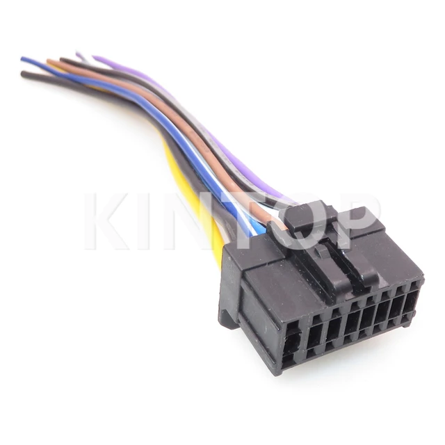 16Pin Car Stereo Radio Harness ISO for Sony Radio to ISO Radio Play Plug Auto  Adapter Wiring Harness Connector - AliExpress