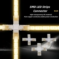 ขั้วต่อคริสตัล LED แบบ SMD 2 3 4 5 ขา แบบไม่ต้องบัดกรี สำหรับต่อสายไฟแถบไฟ LED ขนาด 5/8/10 มม. 3