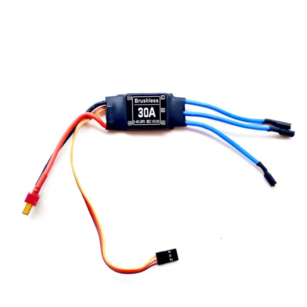 30A 40A Brushless ESC 2-4S 3.5MM Banana Head Electronic Speed Controller 5V 3A UBEC T Plug RC Plane Parts for RC FPV Helicopter