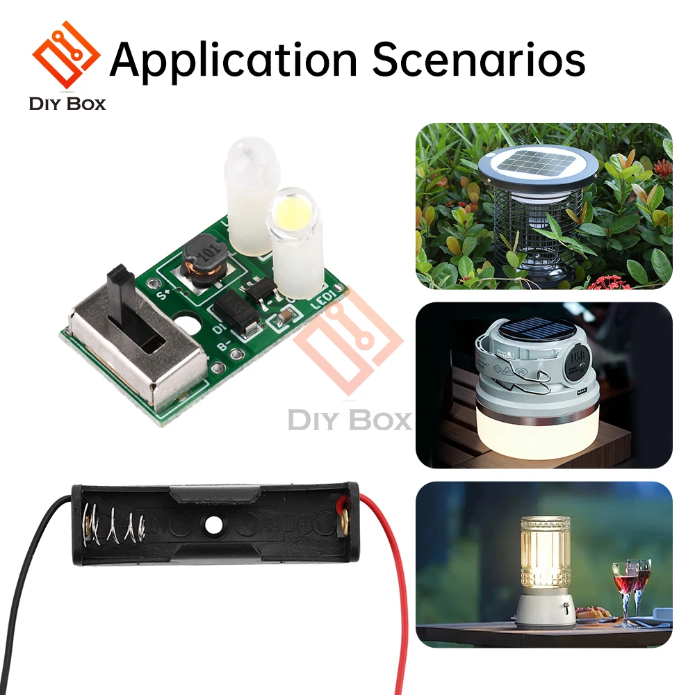 1.2V NiMH Battery Controller Solar Lights Circuit Board White Light Colored Light 2V Solar Board Ceramic Lawn Lamp