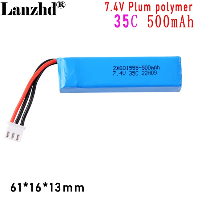 High Capacity 2S 7.4V 500mAh 35C Lipo Battery For BETAFPV