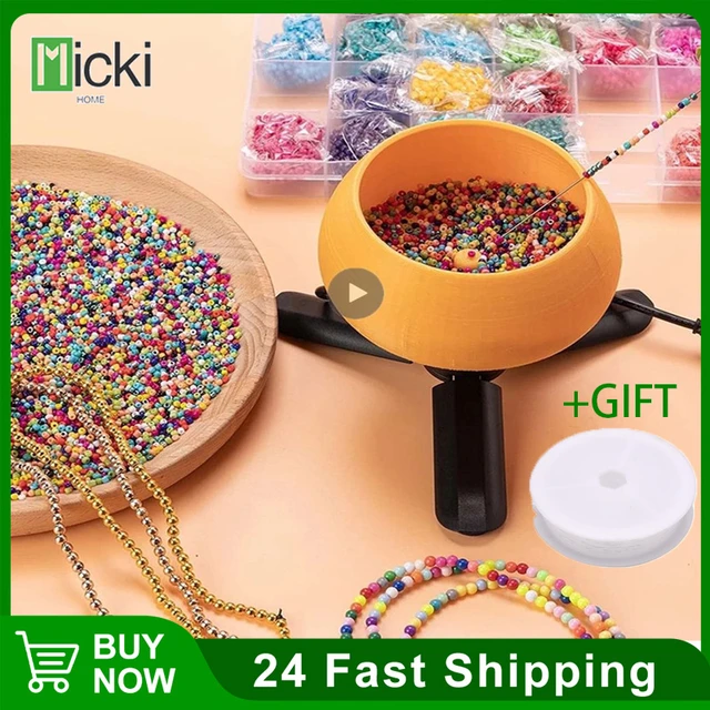 Electric Bead Spinner Battery Operated Beading Bowl Spinner Kit Adjustable  Direction Spin Bead Loader with Curved Beading - AliExpress