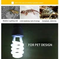 13W UVB Heating Lamps 5.0 10.0 Reptile Lamp Energy Saving Light Turtle Lizard Snake Reptile UVB Heating Lights 2