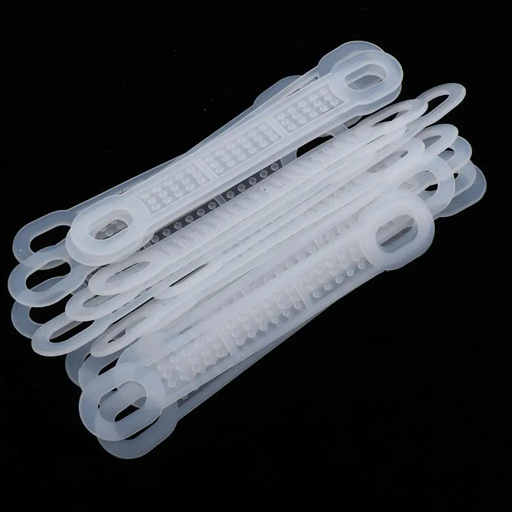50 Silicone Hanger Grips Practical Stretchable Anti-Slip Strips Cover