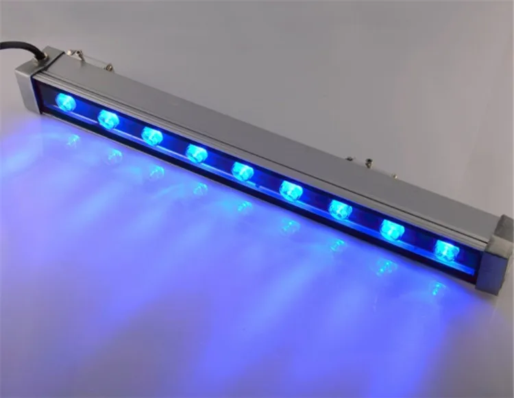 9W RGB 50cm LED 벽세척 조명 DMX512 제어 IP65 알루미늄 30/45/60/90도 호텔 건물 아파트 마키 램프