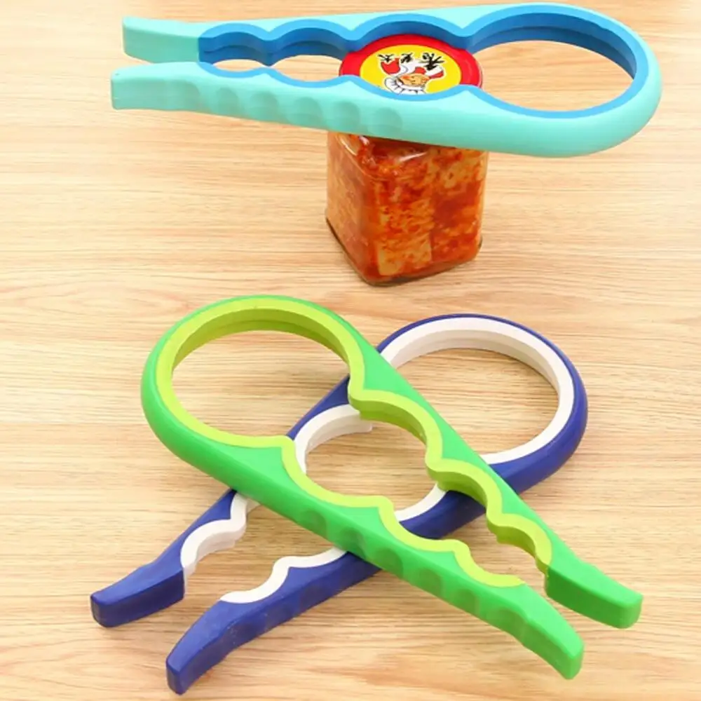 Walfos 4 In 1 Screw Cap Bottle Wrench Multi-Function Can Opener Kitchen Tools Beer Bottle Openers Lid Twist Off Tools