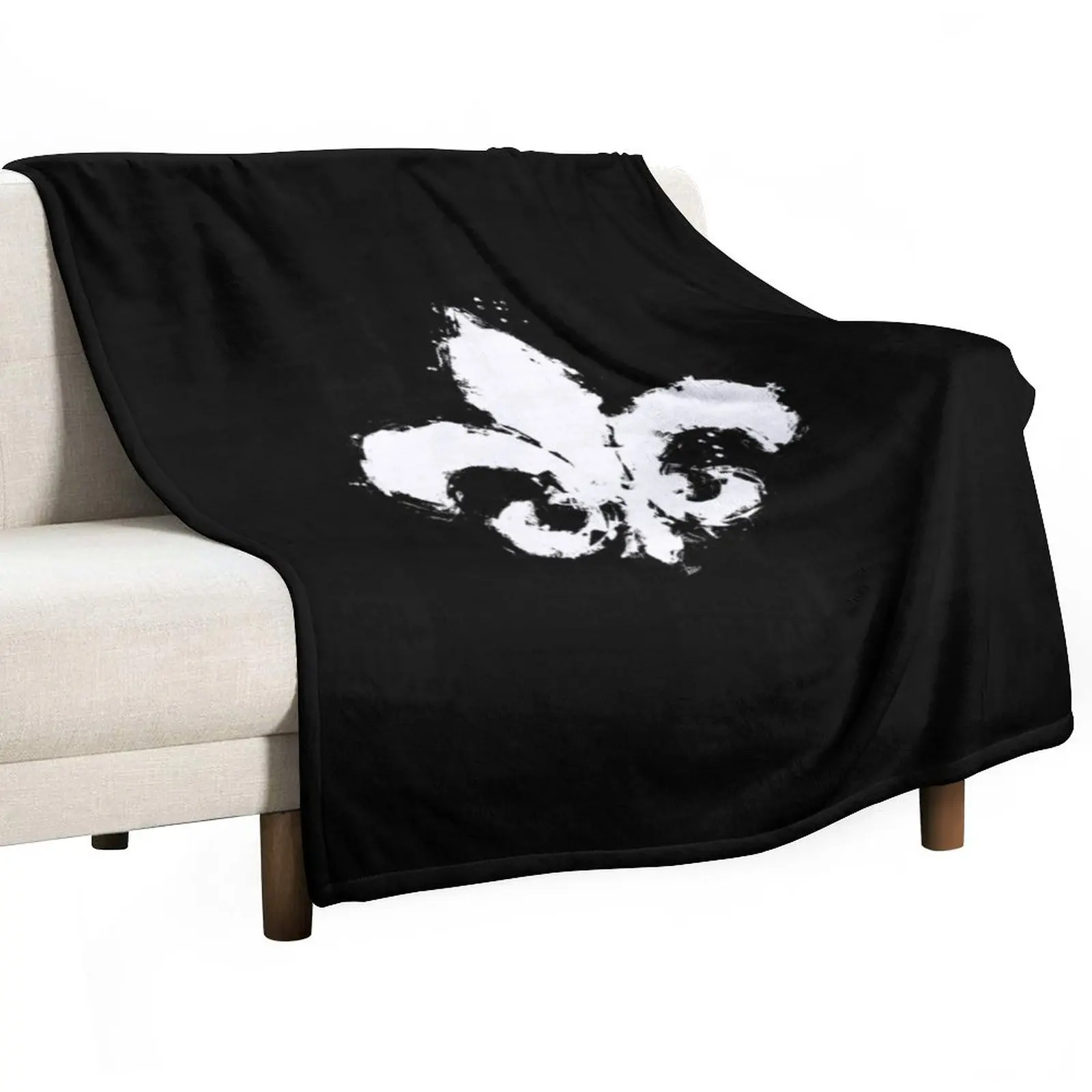 Saints Row Fleur De Lis Splatter Paint Throw Coperta Coperte Divani Di Decorazione Coperta Sottile