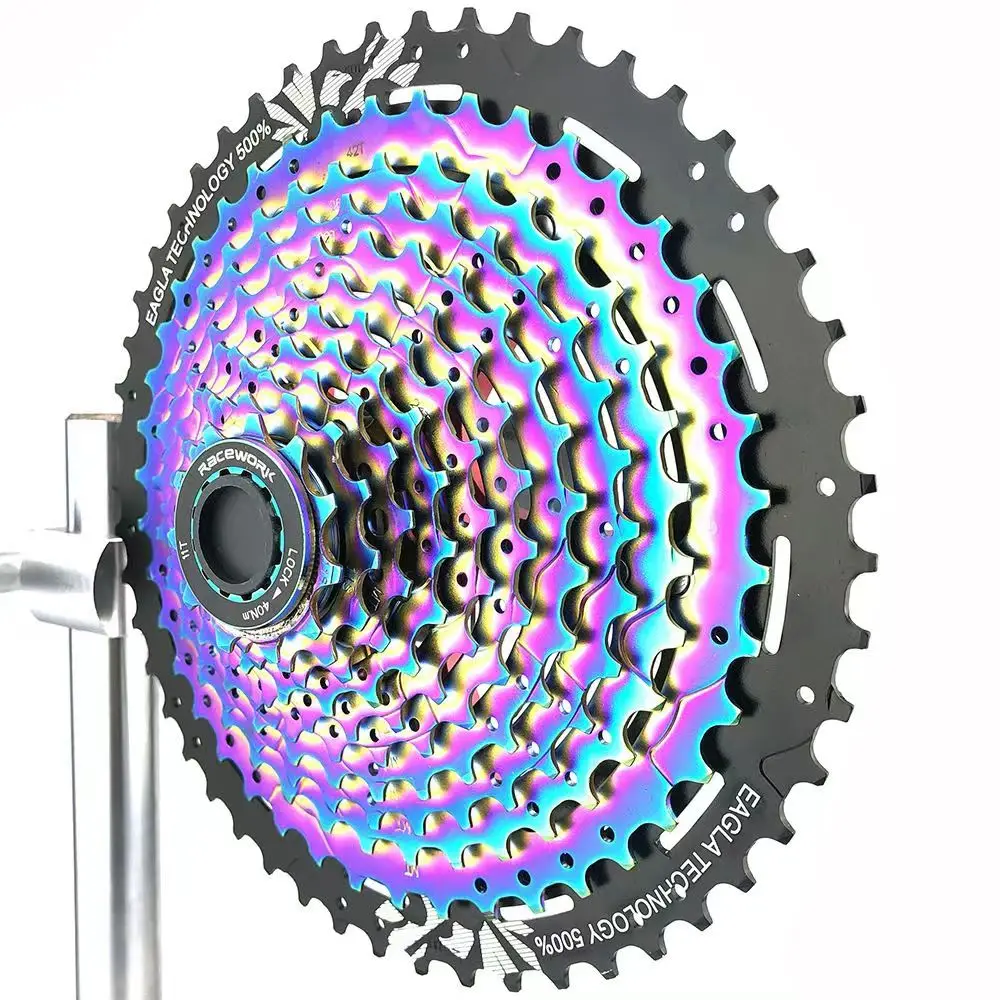 RACEWORK MTB Bicycle Cassette 11S 12S Mountain Bike Sprocket 11-50T Aluminum Alloy Material Bicycle Freewheel Bike Accessories
