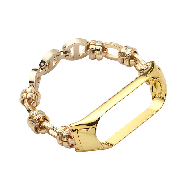 Band 6 Strap Replacement Stainless Steel Bracelet for Mi Band 5 4 3 Strap Metal Wristband Accessories for Xiaomi Smartwatch