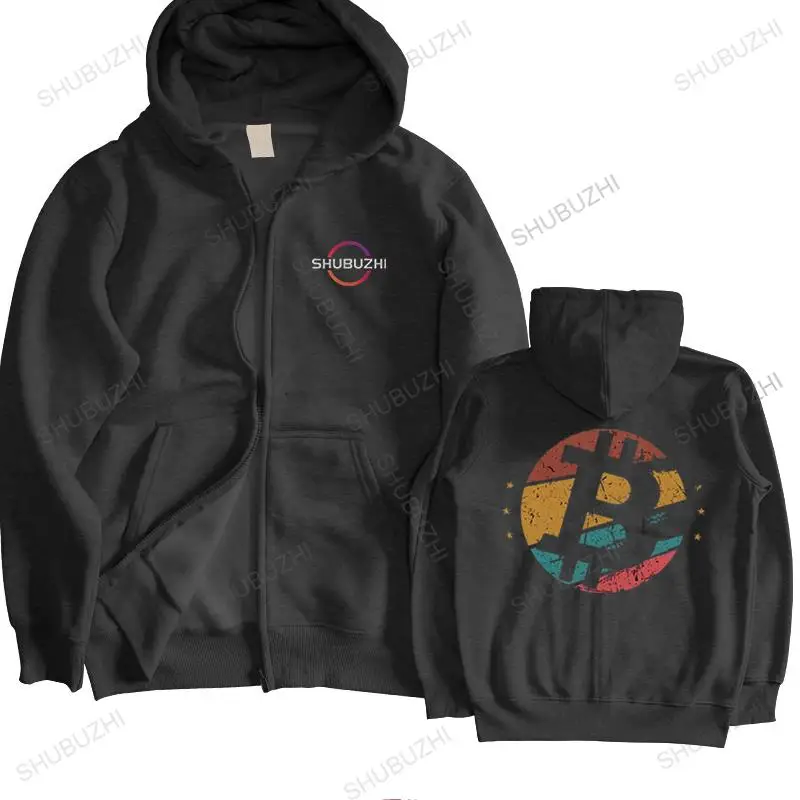 Streetwear Mens Vintage Bitcoin Pullover Cotone Felpa Con Cappuccio Btc Criptovaluta Crypto Shirt Blockchain Felpa Top Abbigliamento