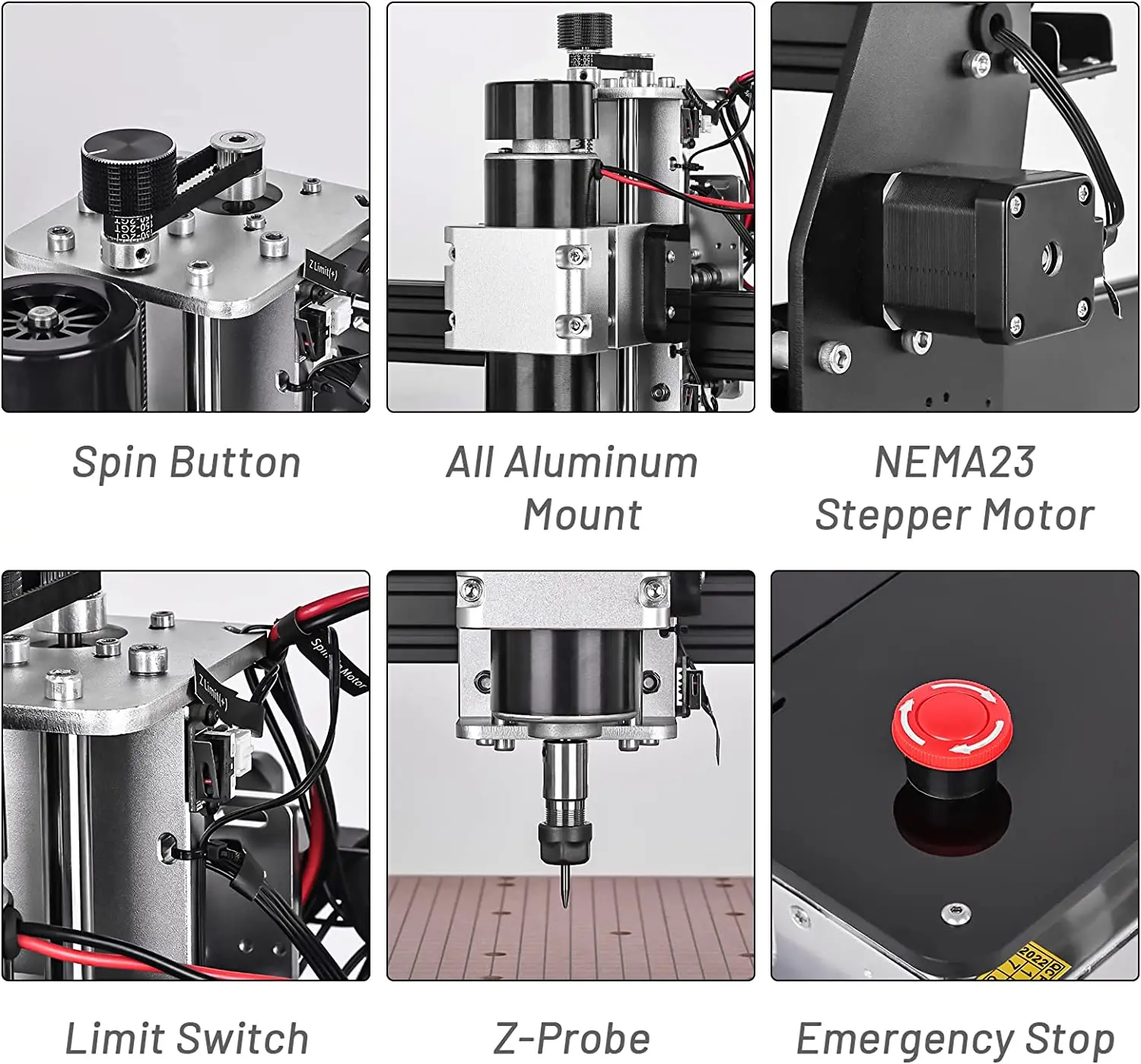 4540 CNC Router 500W Spindle Laser Engraving Machine kit For PCB