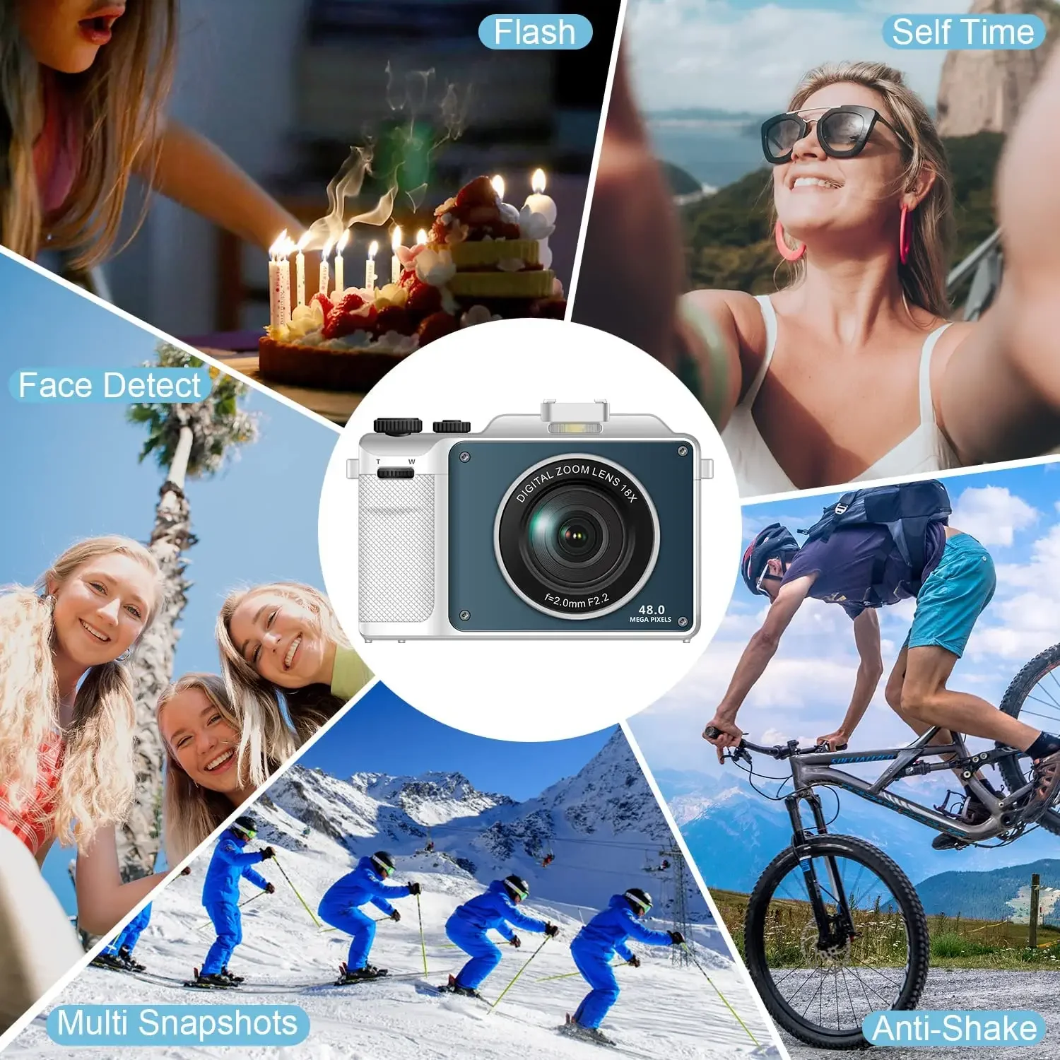 Dual-Lens 4K Selfie Vlogging Camera 6