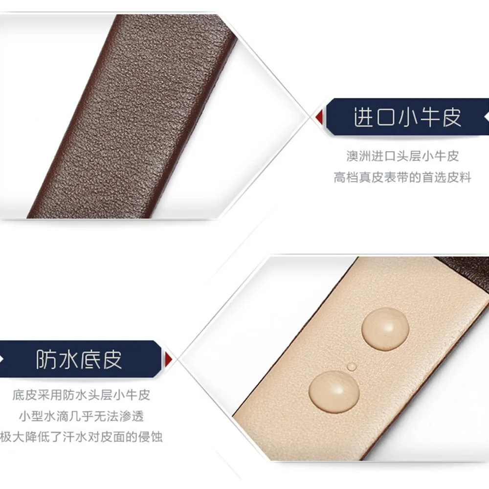 Ultra Thin Leather Watch Strap - Soft, Plain, and Waterproof Band