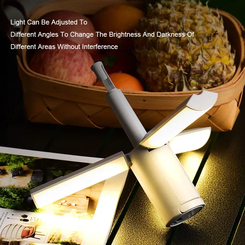 Outdoor multifunctional folding camping lamp tent atmosphere lamp handheld hanging lamp portable lighting lamp