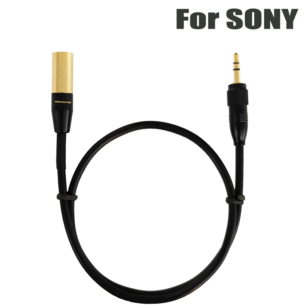 3.5mm to mini XLR camera audio cable for SONY receiver UWP D21 wireless