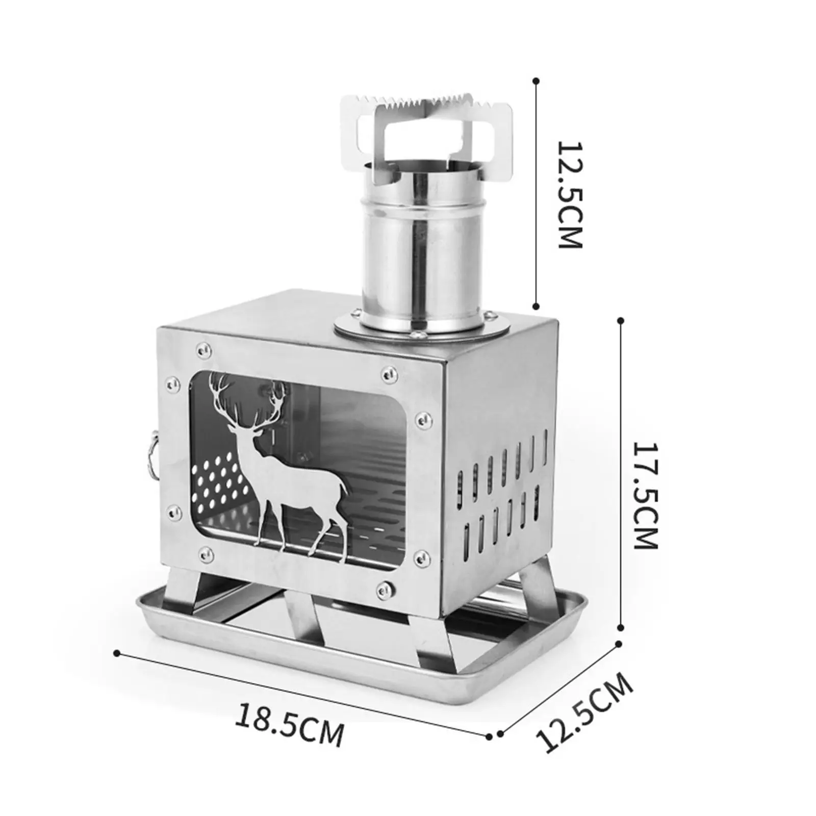 

Туристическая деревянная плита, портативная мини-горелка для барбекю, зимний гриль