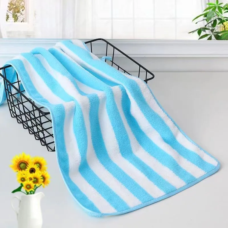 Description Picture 5 of item70*35cm Thickened Face Towel Absorbent Pure Hand Wash Face Bath Soft Microfiber Towel Bathroom Home Hotel Adult Towels Cleaning