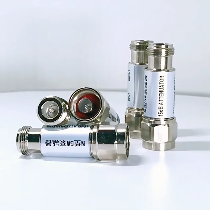 N 타입 고정 감쇠기 2W 5W DC-6GHz N-J-K 동축 RF 감쇠기 3/5/6/10/15/20/30/40dB N 커넥터