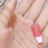 1M/Pack 0.8mm Gold Silver Nail Bead Chain Charm Ellipse Stone Nail Art Decorations Giltter Metal Steel Ball Jewelry Accessory 5