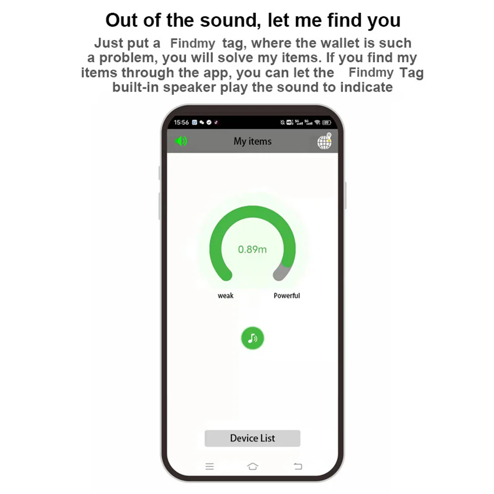 Wireless Mini GPS Tracker Anti-lost Alarm Key Wallet Finder for iPhone/Android