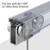 1pcs Trolley Assembly Upgraded Load and Stable 4 Wheel Light Duty for Use with All 1-5/8" or Taller Strut Channel 2