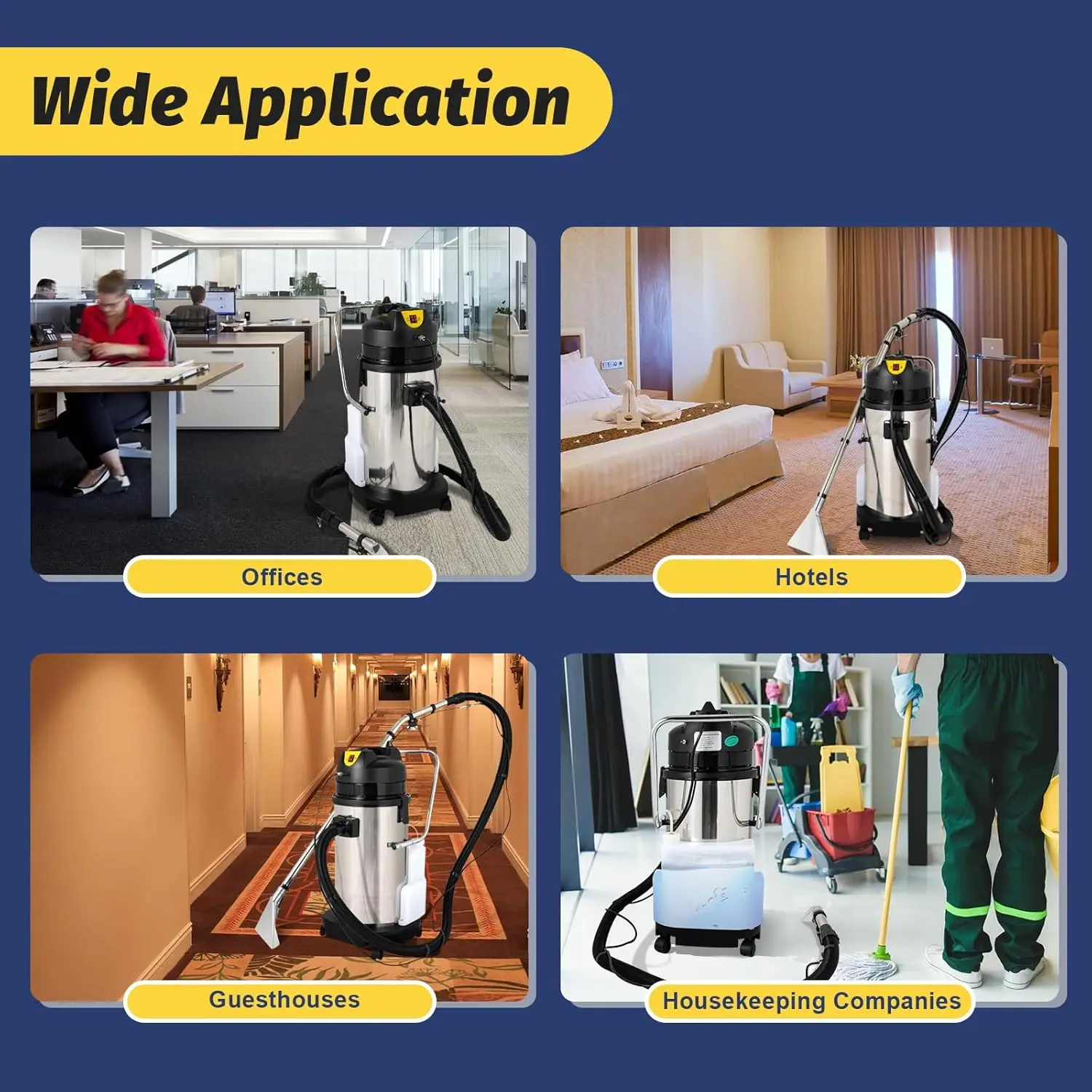 Carpet Cleaner Machine, 40 L Professional Carpet Cleaning Machine, Industrial Steam Cleaner Deep Rug Cleaner Washing 3